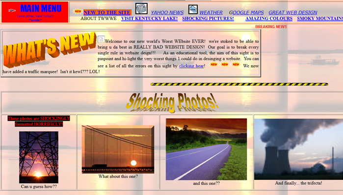 Worst Website Design