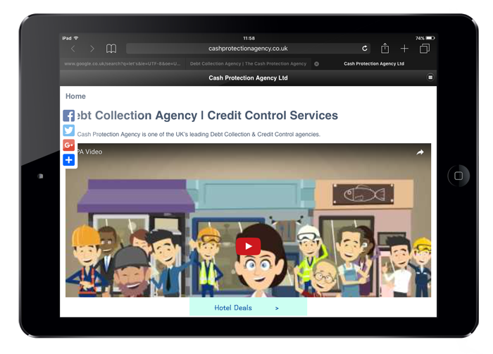 Cash Protection Agency Wizzy App demo - small