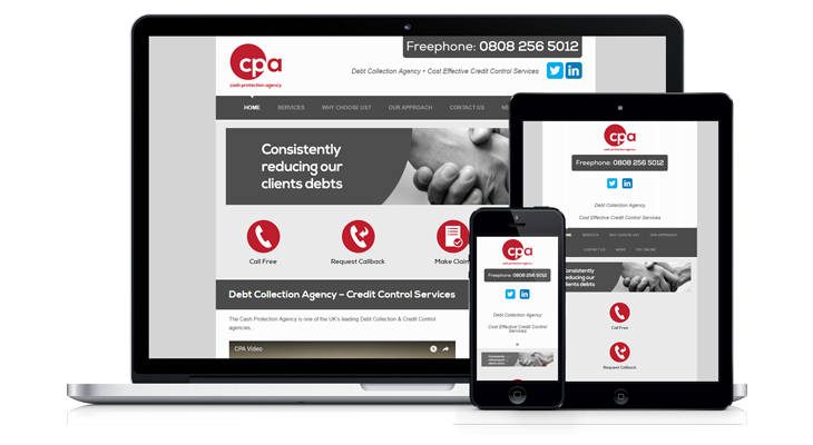 Cash Protection Agency mobile website