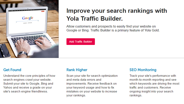 Yola Gold Traffic Builder