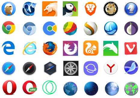 browser icons