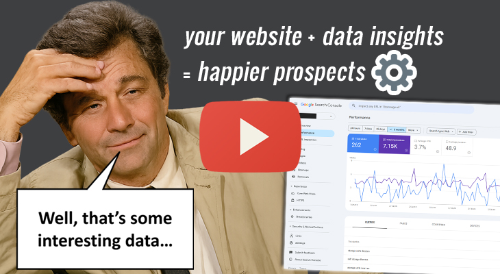 Image of Lieutenant Colombo talking about data insights